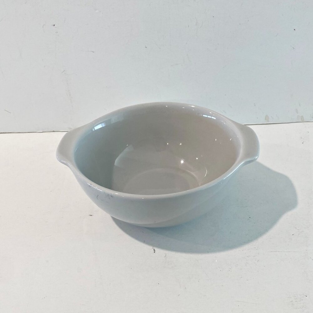 Thomas O'Brien Tab Handle Soup Cereal Bowl Gray Vintage Modern Stoneware